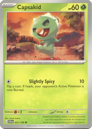 Capsakid (27) Reverse Holofoil - Scarlet & Violet