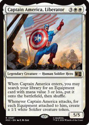 Captain America, Liberator (587) - Commander: Marvel Super Heroes