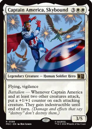 Captain America, Skybound (588) Foil - Commander: Marvel Super Heroes