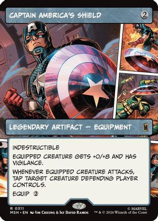 Captain America's Shield (Showcase) (311) Foil - Marvel Super Heroes