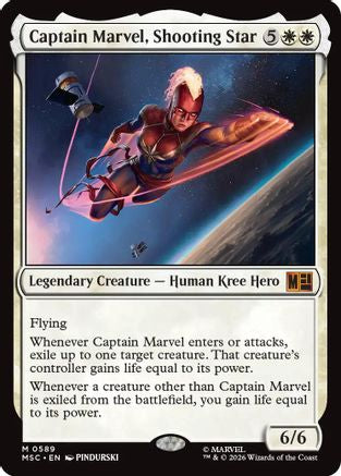 Captain Marvel, Shooting Star (589) Foil - Commander: Marvel Super Heroes