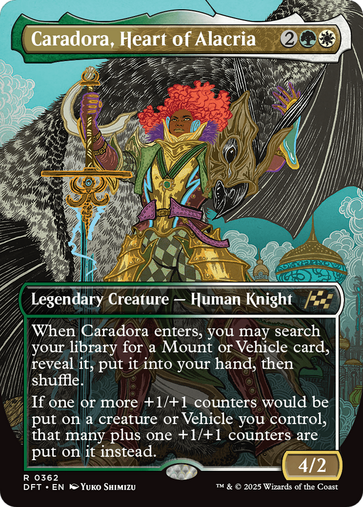 Caradora, Heart of Alacria (Borderless) (362) Foil - Aetherdrift
