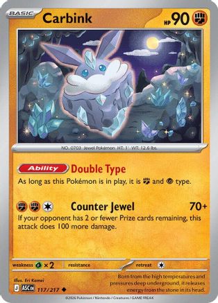 Carbink (117) Reverse Holofoil - Ascended Heroes