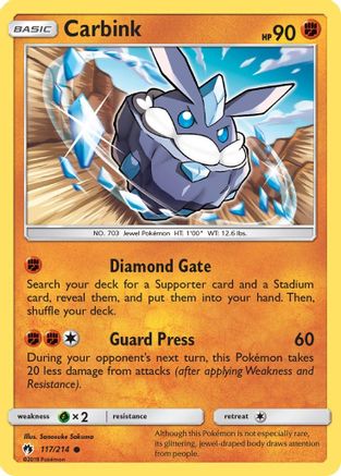 Carbink (117) Reverse Holofoil - Lost Thunder