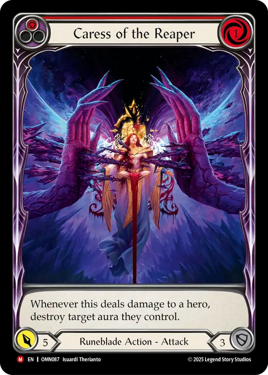 Caress of the Reaper (Extended Art) (OMN087) Cold Foil - Omens of the Third Age
