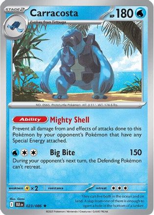 Carracosta (23) Reverse Holofoil - Black Bolt