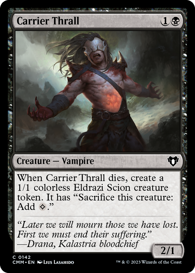 Carrier Thrall (142) Foil - Commander Masters