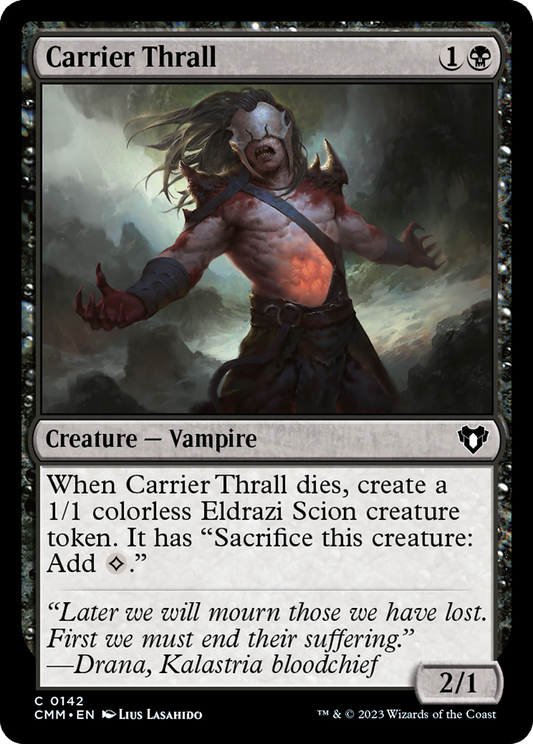 Carrier Thrall (142) Foil - Commander Masters