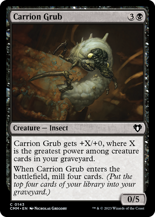 Carrion Grub (143) Foil - Commander Masters