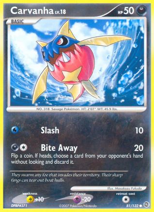 Carvanha (81) Reverse Holofoil - Secret Wonders