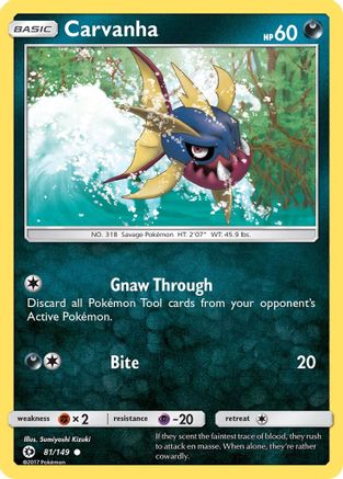 Carvanha (81) - Sun & Moon