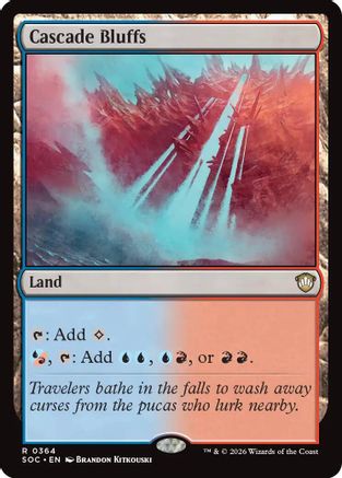 Cascade Bluffs (364) - Commander: Secrets of Strixhaven