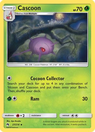 Cascoon (27) Reverse Holofoil - Lost Thunder