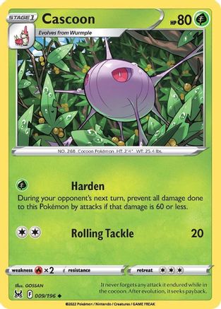 Cascoon (9) Reverse Holofoil - Lost Origin