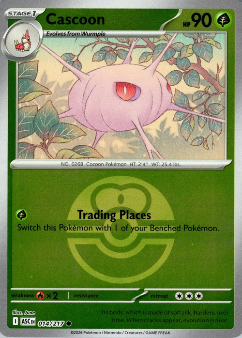 Cascoon (Love Ball) (14) Reverse Holofoil - Ascended Heroes