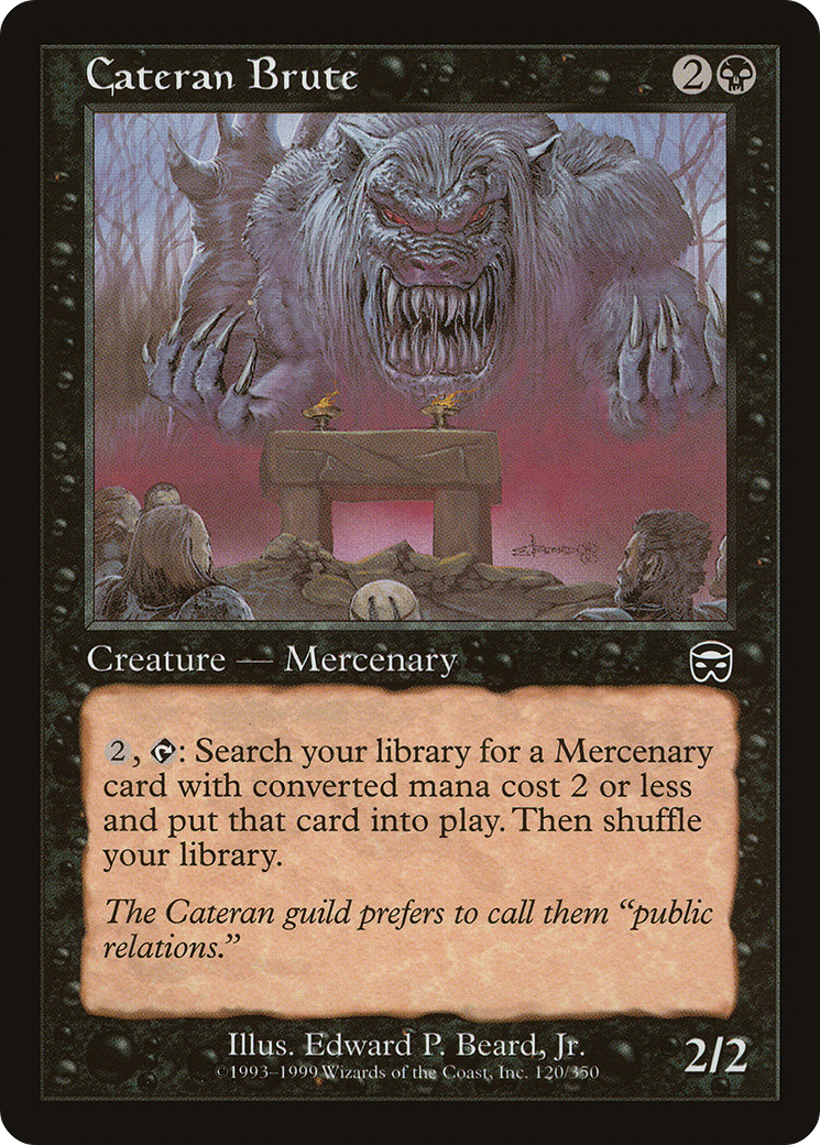 Cateran Brute (120) Foil - Mercadian Masques