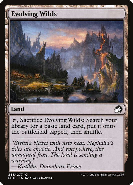 Evolving Wilds [Innistrad: Midnight Hunt] Foil