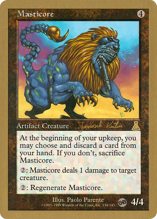 Masticore (Janosch Kuhn) (SB) [World Championship Decks 2000]