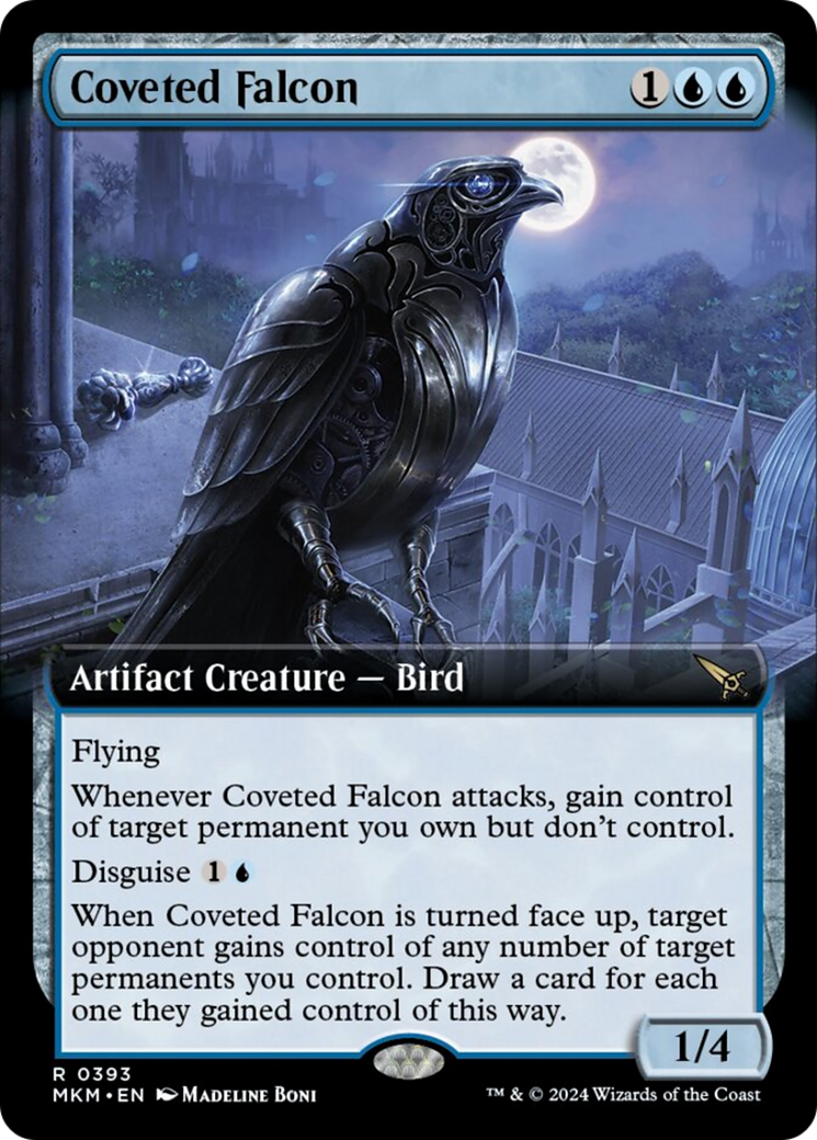 Coveted Falcon (Extended Art) [Murders at Karlov Manor] | Silver Goblin
