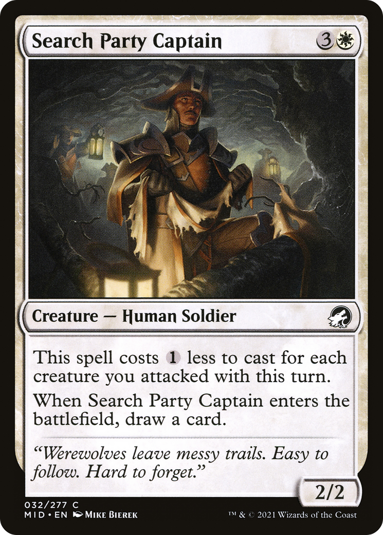 Search Party Captain (032) Foil - Innistrad: Midnight Hunt