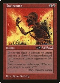 Incinerate (Oversized) [Oversize Cards] | Silver Goblin
