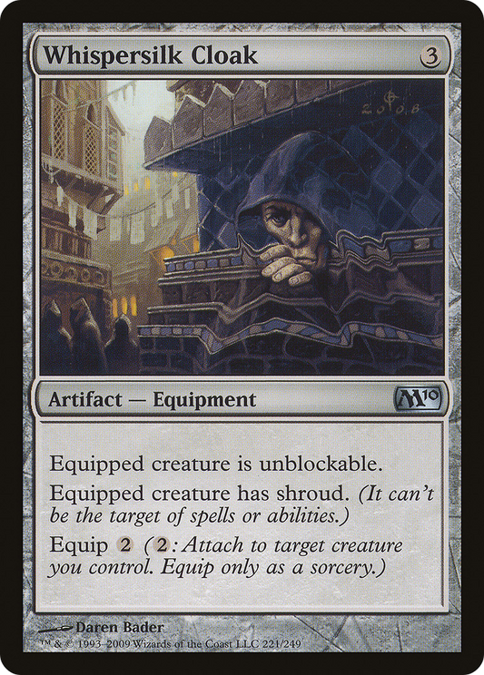 Whispersilk Cloak [Magic 2010] Foil
