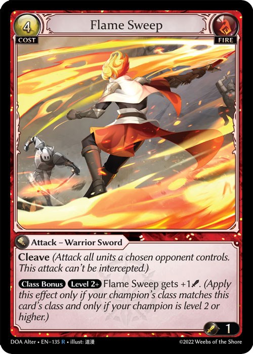 Flame Sweep (135) [Dawn of Ashes: Alter Edition] Foil