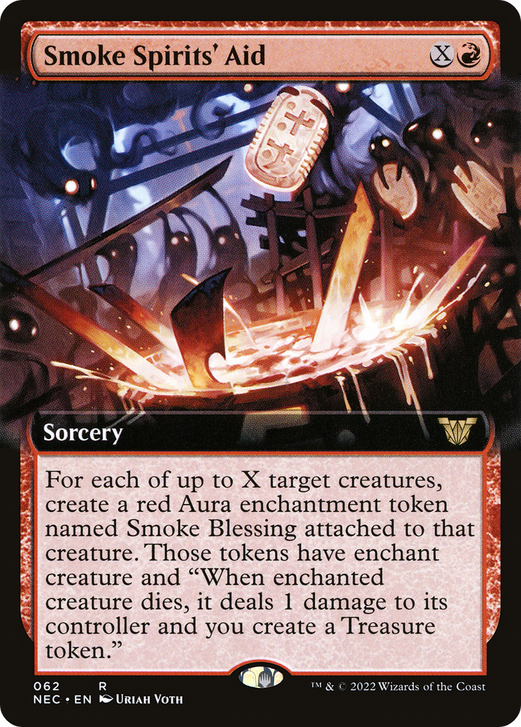 Smoke Spirits' Aid (Extended Art) [Kamigawa: Neon Dynasty Commander]