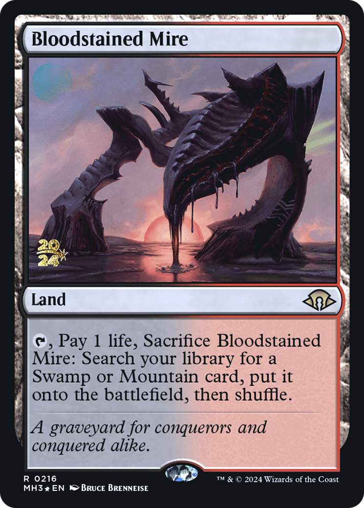 Bloodstained Mire [Modern Horizons 3 Prerelease Promos] | Silver Goblin