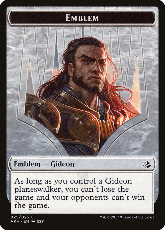 Gideon of the Trials Emblem [Amonkhet Tokens] Foil