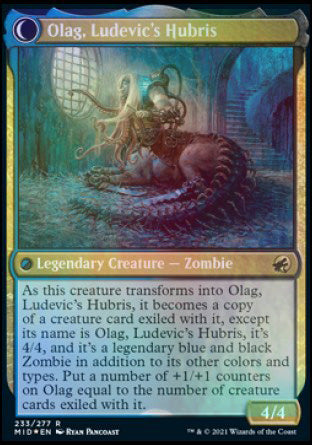 Ludevic, Necrogenius // Olag, Ludevic's Hubris [Innistrad: Midnight Hunt Prerelease Promos] | Silver Goblin