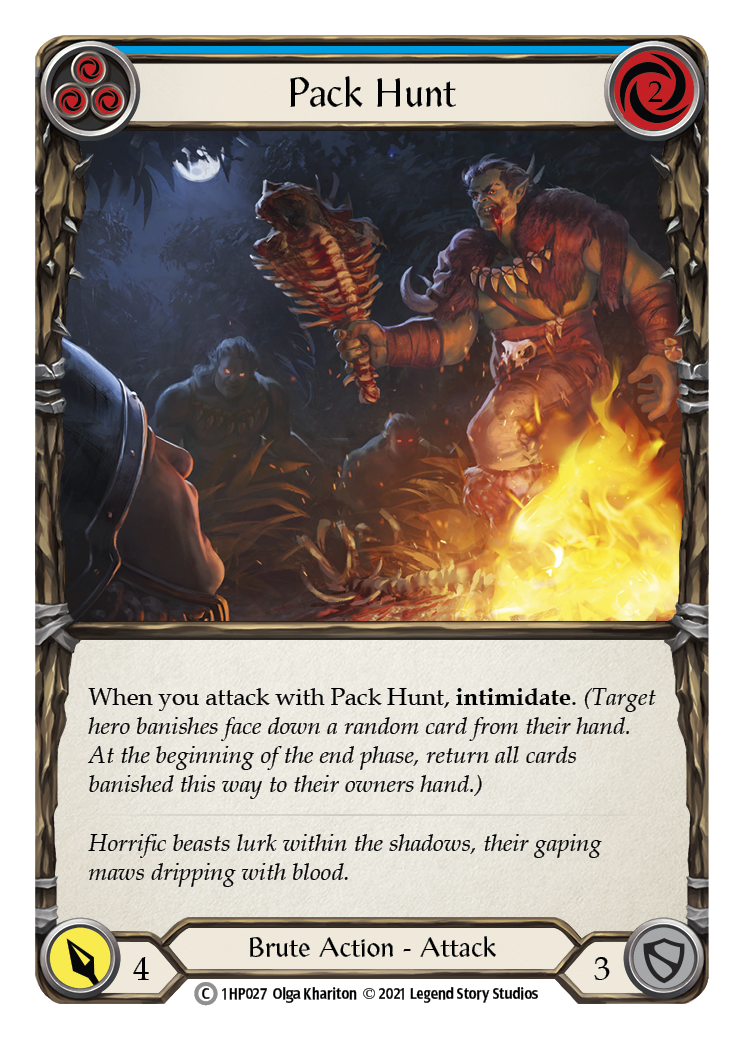 Pack Hunt (Blue) [1HP027] (History Pack 1) | Silver Goblin