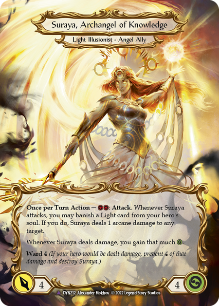 Invoke Suraya // Suraya, Archangel of Knowledge (Marvel) (DYN212) Cold Foil - Dynasty