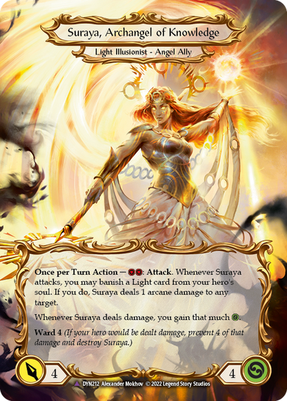 Invoke Suraya // Suraya, Archangel of Knowledge (Marvel) (DYN212) Cold Foil - Dynasty