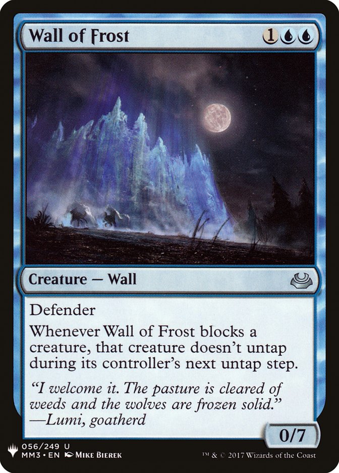 Wall of Frost [Mystery Booster] | Silver Goblin