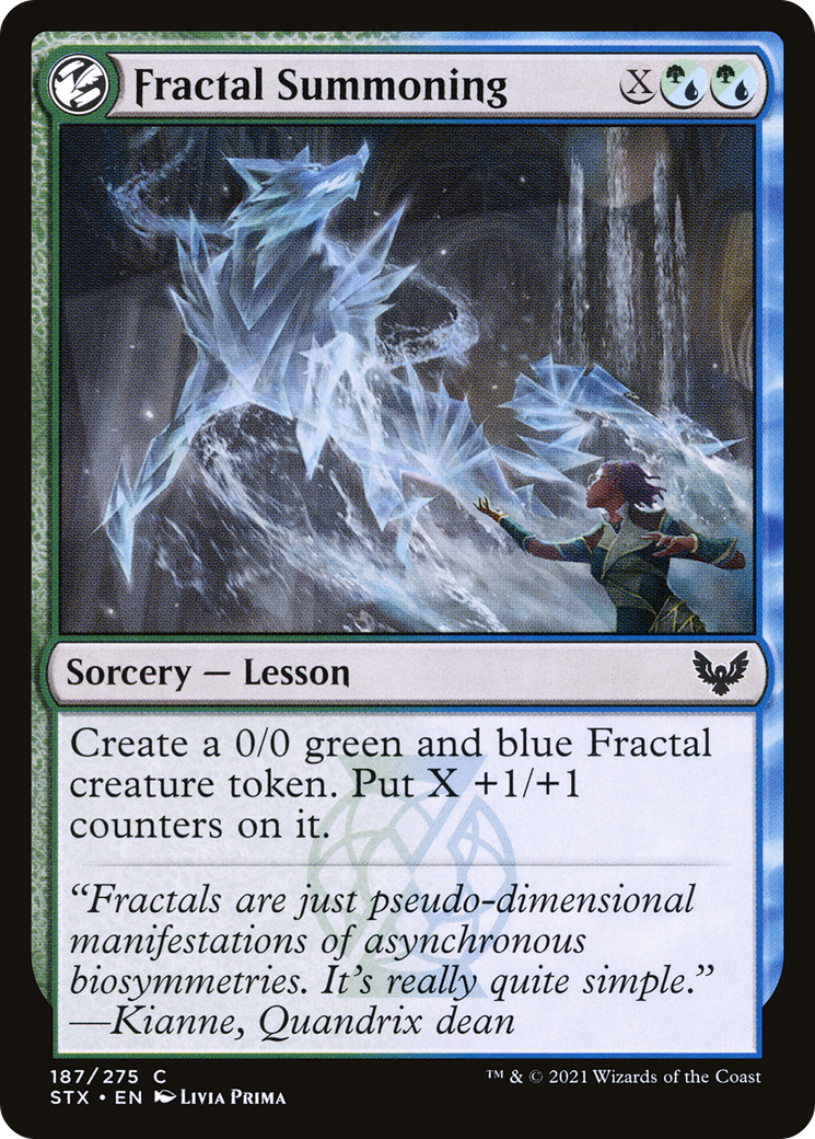 Fractal Summoning [Strixhaven: School of Mages] Foil