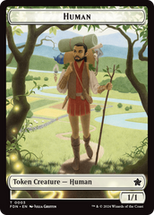 Copy // Human Double-Sided Token [Foundations Tokens] | Silver Goblin