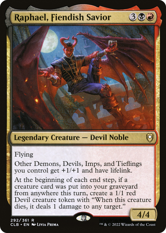 Raphael, Fiendish Savior [Commander Legends: Battle for Baldur's Gate]