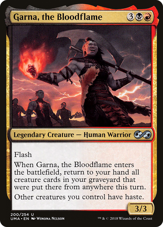 Garna, the Bloodflame (200) - Ultimate Masters Foil