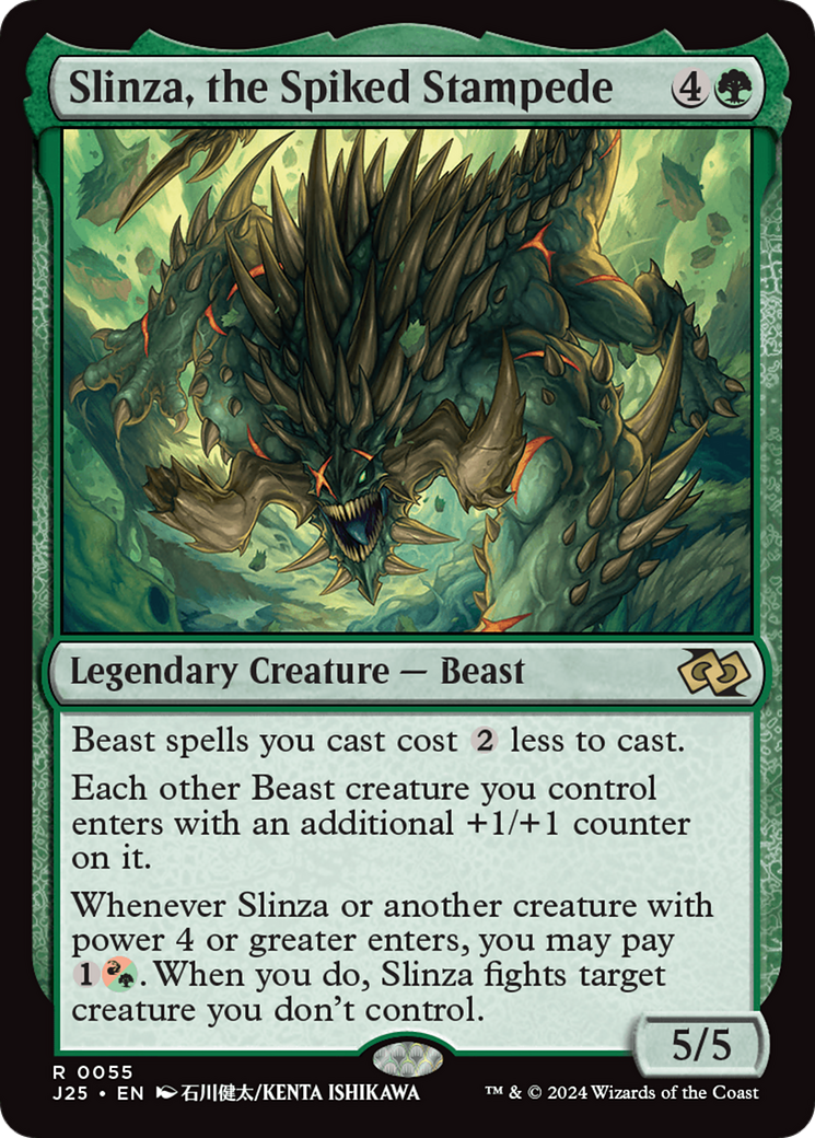 Slinza, the Spiked Stampede [Foundations Jumpstart] | Silver Goblin