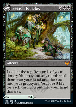 Blex, Vexing Pest // Search for Blex [Strixhaven: School of Mages] Foil