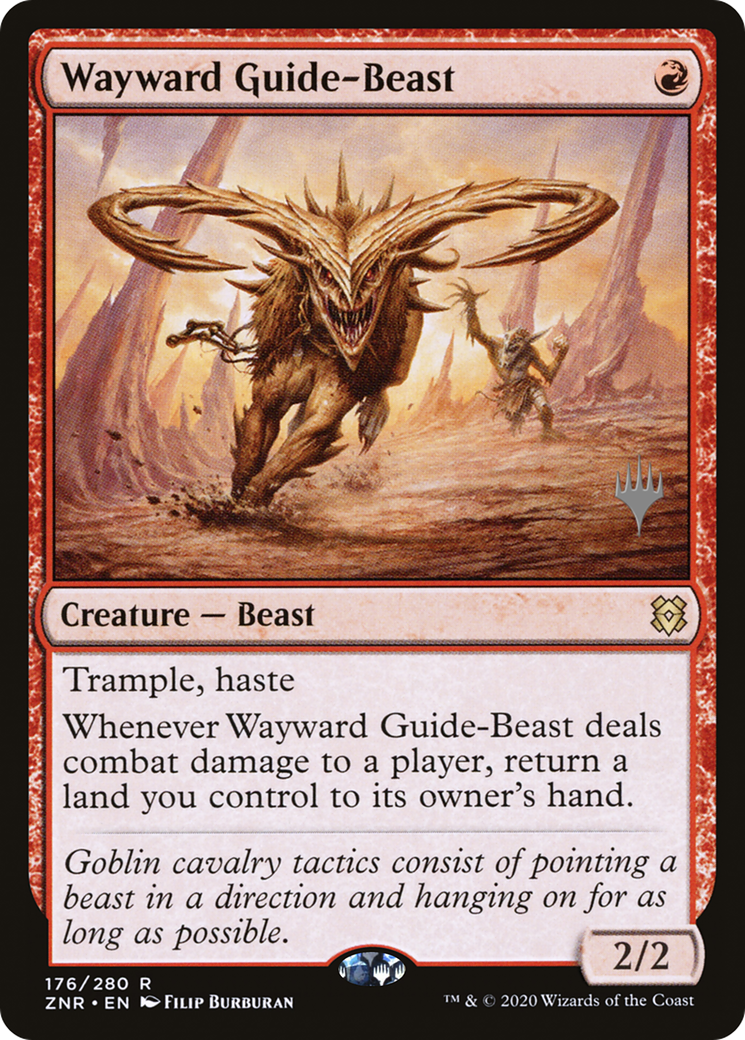 Wayward Guide-Beast (Promo Pack) [Zendikar Rising Promos] Foil