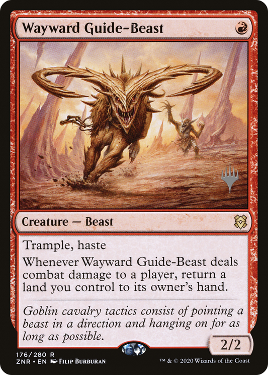Wayward Guide-Beast (Promo Pack) [Zendikar Rising Promos] Foil