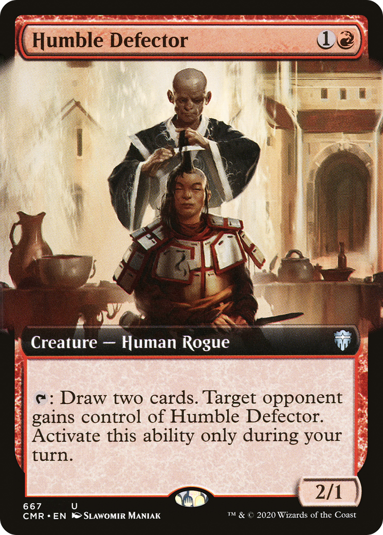 Humble Defector (Extended Art) [Commander Legends]