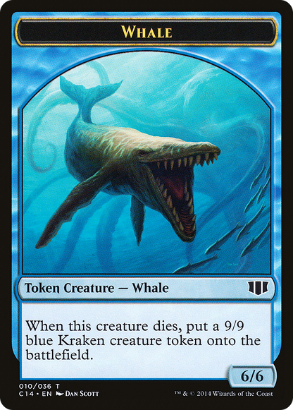 Whale // Zombie (011/036) Double-Sided Token [Commander 2014 Tokens]