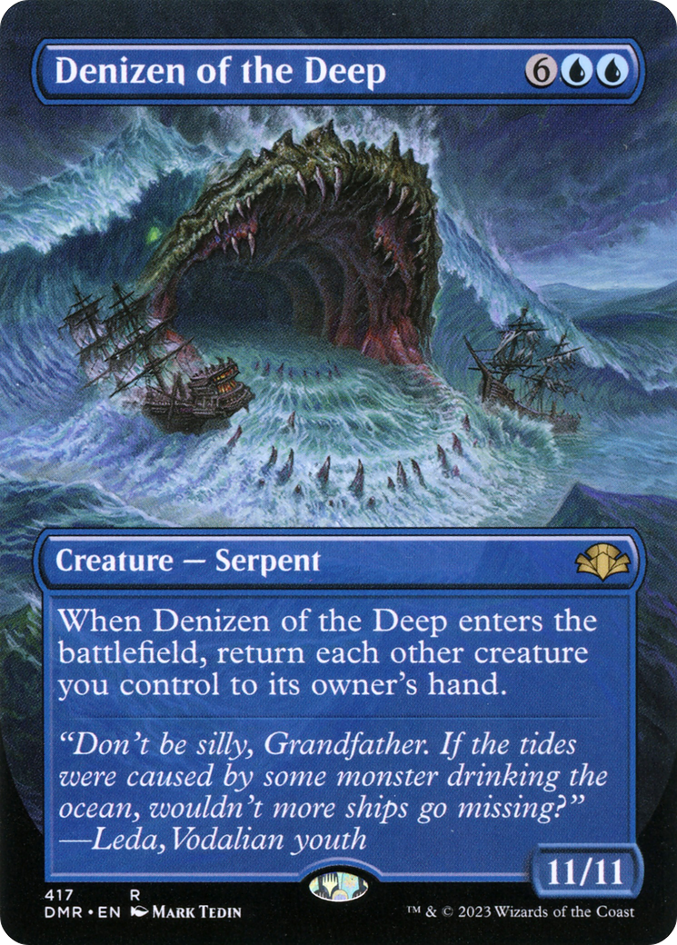 Denizen of the Deep (Borderless Alternate Art) [Dominaria Remastered]