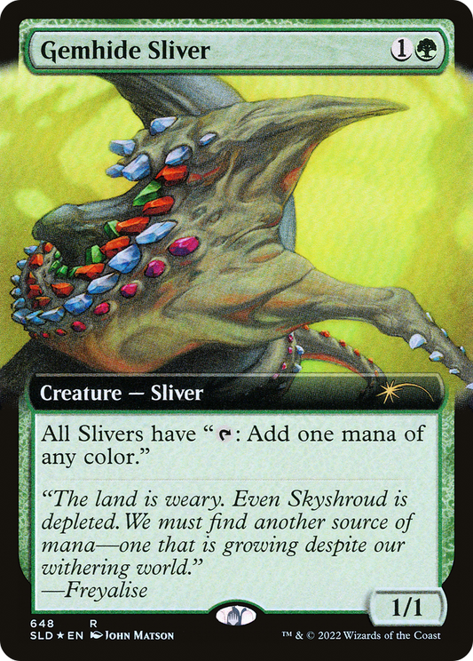 Gemhide Sliver (Extended Art) [Secret Lair Drop Series]