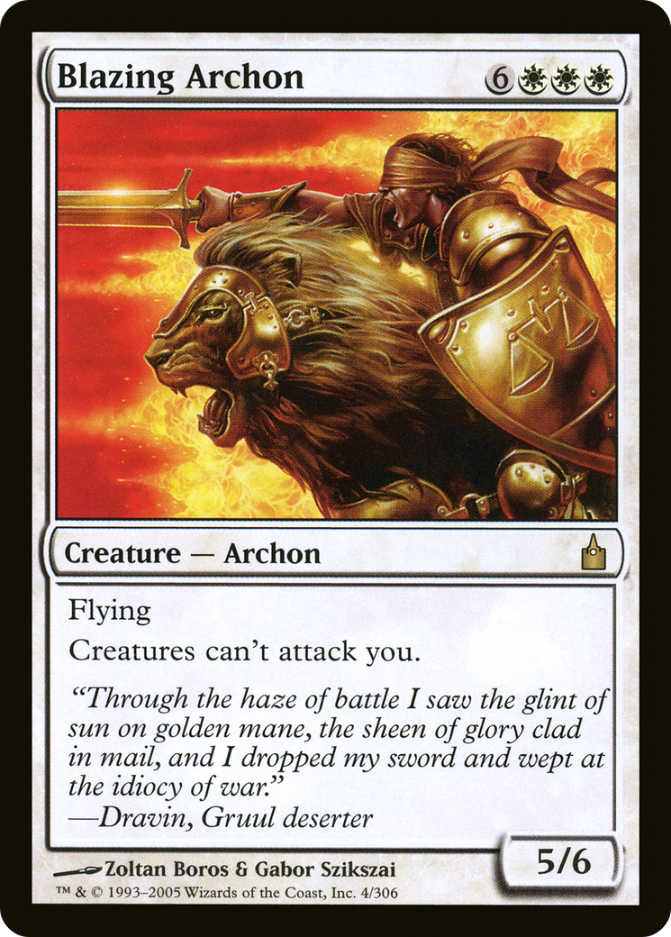 Blazing Archon [Ravnica: City of Guilds] Foil