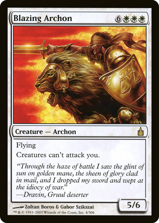Blazing Archon [Ravnica: City of Guilds] Foil