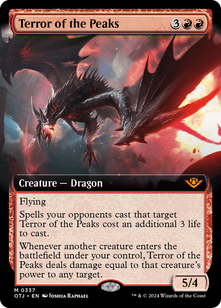 Terror of the Peaks (Extended Art) [Outlaws of Thunder Junction] Foil